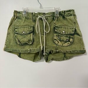 Oli & Hali Green Cargo Shorts